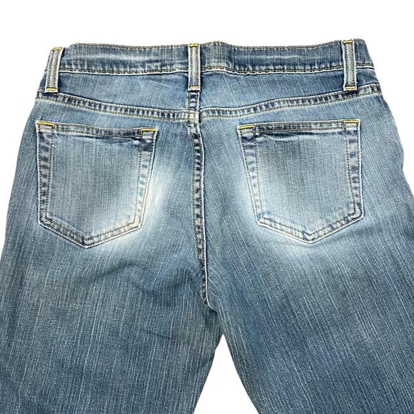 Vintage Y2K Grunge Low Rise Long and Lean Distressed Faded Jeans - Picture 4 of 8